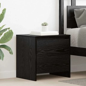 vidaXL Armário de Cabeceira Carvalho preto 45 x 34 x 44.5 cm
