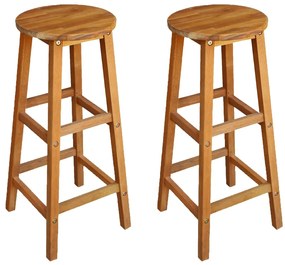 3 pcs conjunto de bar para jardim madeira de acácia maciça