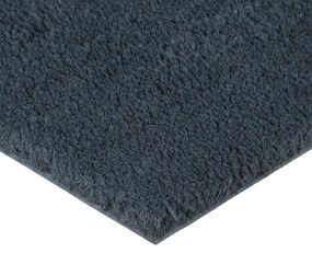Tapete de porta 90x150 cm fibra de coco tufada cinzento escuro