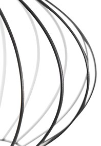 Candeeiro de pé industrial preto 23 cm - Margarita