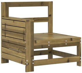 10 pcs conjunto sofás jardim madeira de pinho impregnada