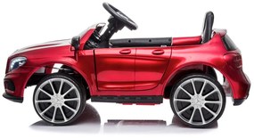 Mercedes GLA 45 12v, Carro elétrico infantil módulo de música, assento de couro, pneus de borracha EVA Vermelho
