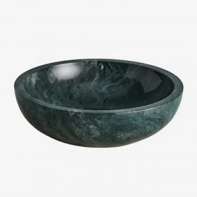 Lavabo Redondo Ø40 Cm Em Pedra Natural Eskel Mármore Verde Udaipur - Sklum
