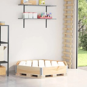 vidaXL Canteiro elevado hexagonal 160x160 cm madeira de pinho maciça