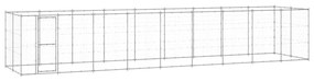 vidaXL Canil de exterior 21,78 m² aço galvanizado