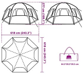 Tenda de festas impermeável cinzento