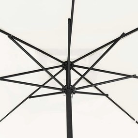 Guarda-Sol Quadrado 295x245 cm Branco Areia