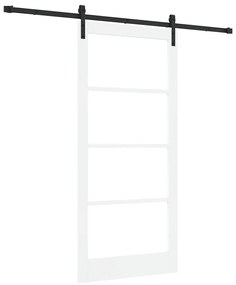 Porta Deslizante com Conjunto de Ferragens 'ORKDAL'Branca 93x202 cm