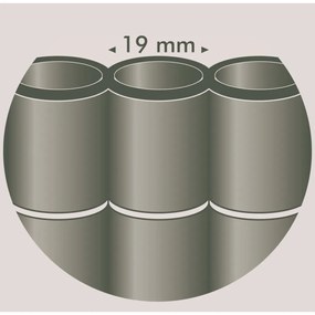 Tela de jardim face dupla PVC 1x3 m verde