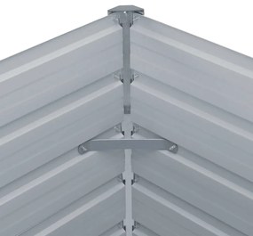 Canteiro de jardim elevado 160x80x45cm aço galvanizado castanho