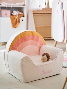 Agora -15%: Cadeirão personalizável em espuma, Arco-íris branco claro bicolor/multicolo