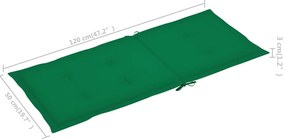 Cadeiras de jardim dobráveis c/ almofadões 6 pcs acácia maciça