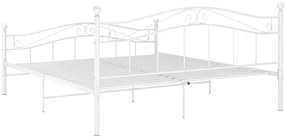 Estrutura de cama metal 200x200 cm branco