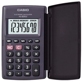 Calculadora Casio HL-820LV-BK Cinzento Resina (10 X 6 cm)