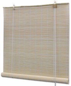 Estores de rolo em bambu natural 2 pcs 120x160 cm