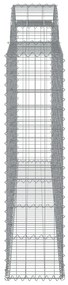 Cestos gabião arqueados 11 pcs 300x30x120/140 ferro galvanizado