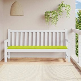 Almofadão p/ banco de jardim 200x50x4 cm tecido verde brilhante