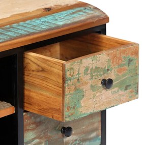Móvel de TV 120x30x45 cm madeira recuperada maciça