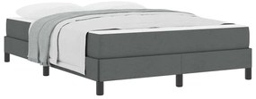 Cama Box Outros Cinzento escuro 140 x 190 cm tecido