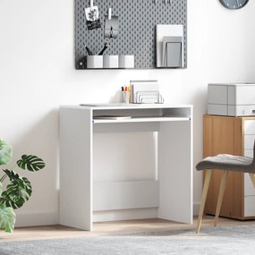 vidaXL Mesa de Computador Branca Madeira engenheirada Compacta