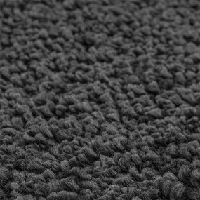 Tapete Shaggy com Fundo de Látex Cinza Escuro ø120 cm