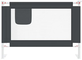 Barra segurança p/ cama infantil tecido 90x25 cm cinza-escuro