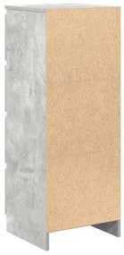 Aparador 37,5x35x99 cm derivados de madeira cinza cimento