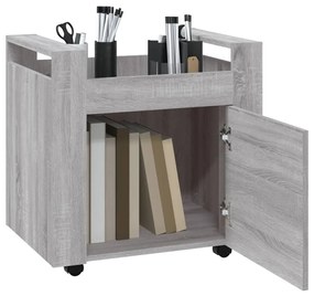 Trólei secretária 60x45x60 cm derivados madeira sonoma cinza