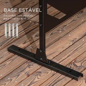 Biombo de 3 Peças Separador de Ambientes com Desenho de Folha de Bananeira Biombo para Exterior 122x45x198 cm Preto