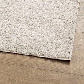 Tapete shaggy de pelo alto PAMPLONA 120x170 cm creme
