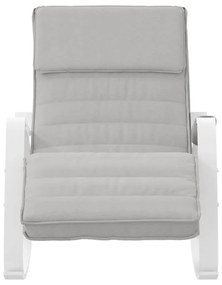 Cadeira de baloiço tecido cinzento-claro