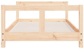 Estrutura de cama infantil 80x160 cm pinho maciço