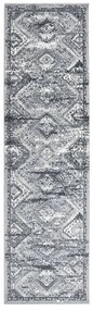 vidaXL Passadeira 100x350 cm polipropileno cinzento oriental