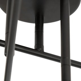 LED Candeeiro de teto inteligente preto com dourado 6 luzes incl. Wifi G95 - Sydney Industrial