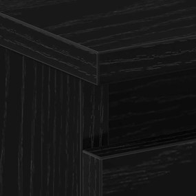 Cômodas de cabeceira vidaXL 2 pcs Carvalho Preto 40x35x62,5 cm Madeira