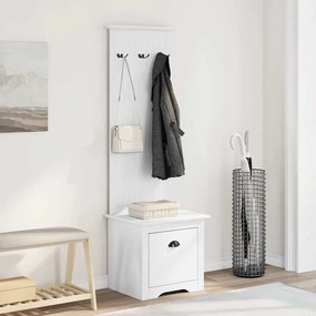 Armário corredor com ganchos BODO branco 50x40x157 cm