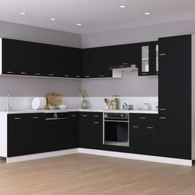 Armário para forno "Riga" 60x46x81,5 cm derivados madeira preto