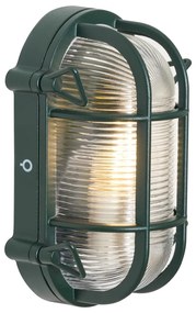 Candeeiro de Parede e Teto Exterior Verde Escuro Oval IP44 - Noutica Industrial