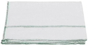 Panos de Limpeza 50 pcs 50x60 cm branco com riscas verdes