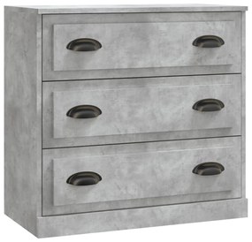 Aparadores 2 pcs derivados de madeira cinzento cimento