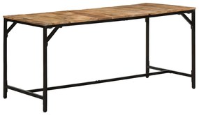 Mesa de jantar 160x80x75 cm madeira de mangueira maciça áspera