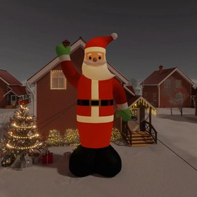 vidaXL Pai Natal insuflável com luzes LED 820 cm