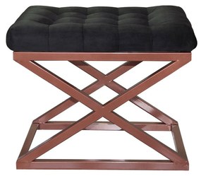 Pouffe Capraz – Copper Black – 50 cm x 42 cm x 40 cm