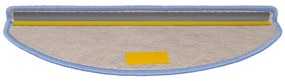Tapetes escada adesivos aspeto sisal 30 pcs 65x21x4 cm azul
