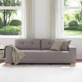 Sofá de 3 Lugares vidaXL Taupe 180 cm em Tecido