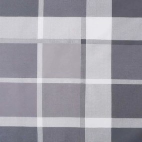 Almofadões cadeira encosto alto 6pcs tecido oxford xadrez cinza