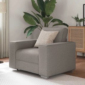vidaXL Poltrona em Taupe - 59 cm Tecido