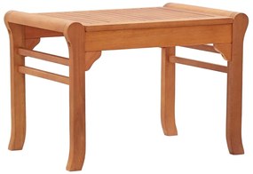 vidaXL Banco de jardim 64 cm madeira de eucalipto maciça