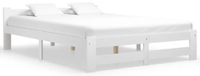 Estrutura de cama 180x200 cm pinho maciço branco