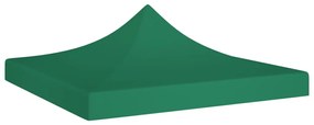 315319 vidaXL Teto para tenda de festas 3x3 m 270 g/m² verde